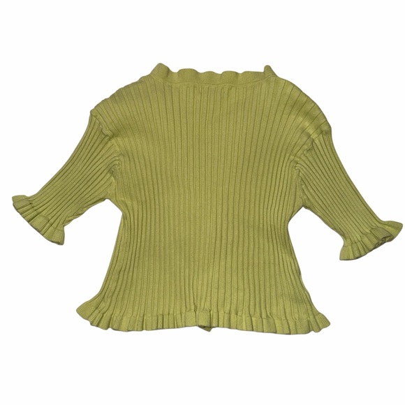 BCBGeneration Lime Ribbed Sweater - Picture 3 of 6